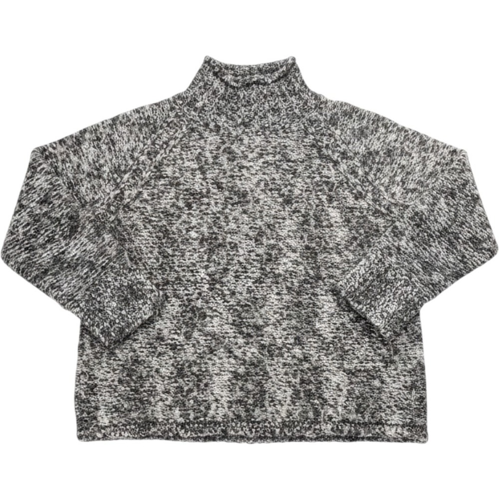 Columbia Sportswear Womens XL Mock Neck Marled Knit Wool Blend Sweater